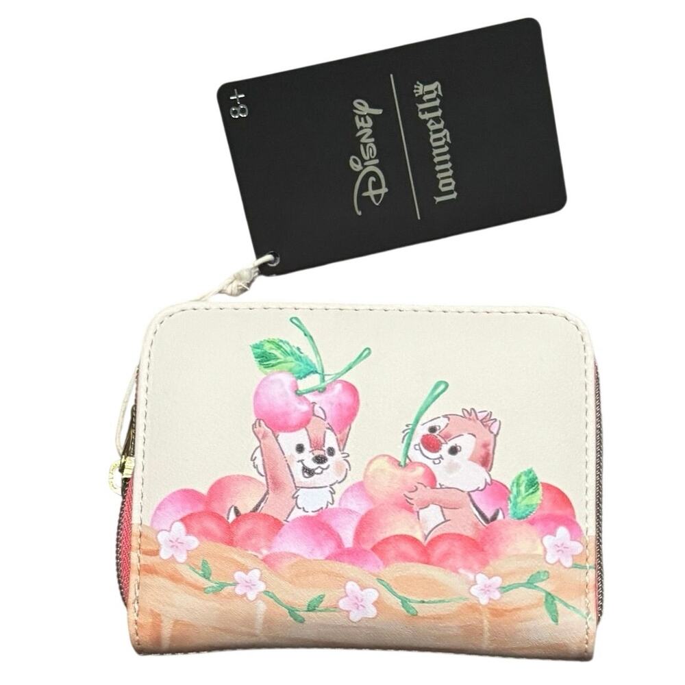Loungefly Chip & Dale Cherry Basket Zip Wallet